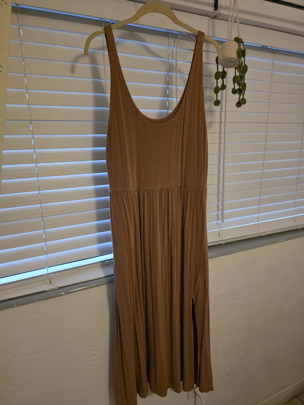 a new day Sleeveless Tan Maxi Dress